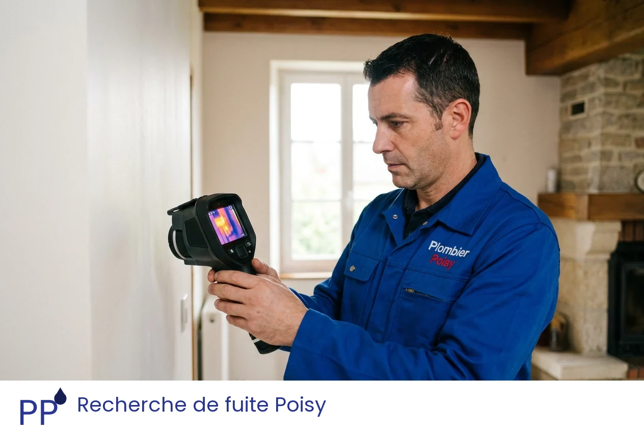 Recherche de fuite à Poisy