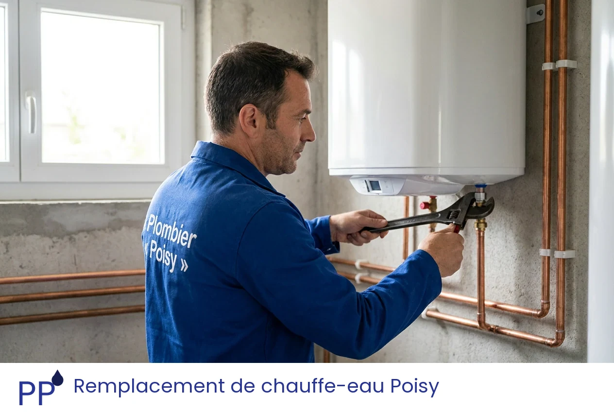 Remplacement de chauffe-eau à Poisy
