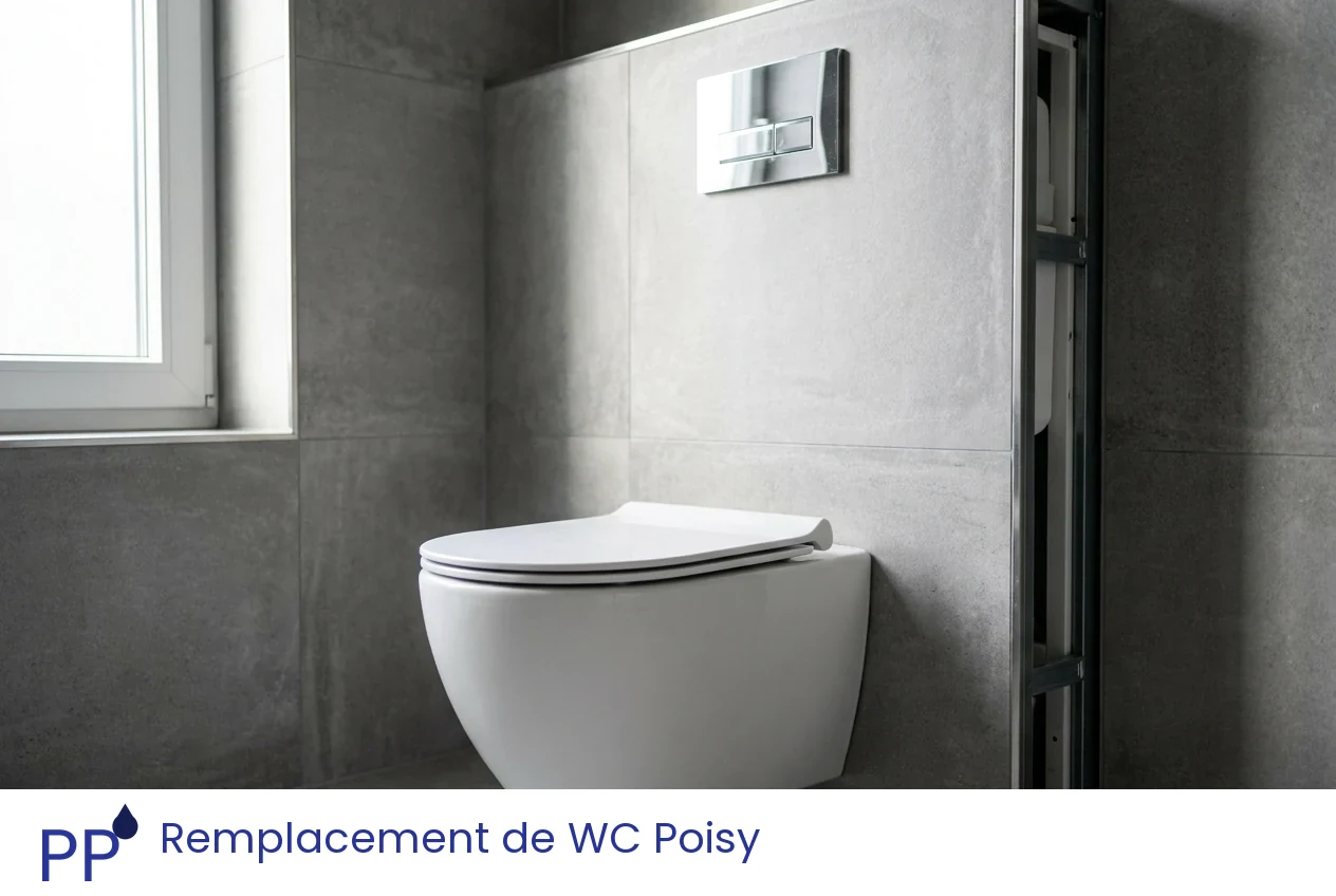 Remplacement de WC à Poisy