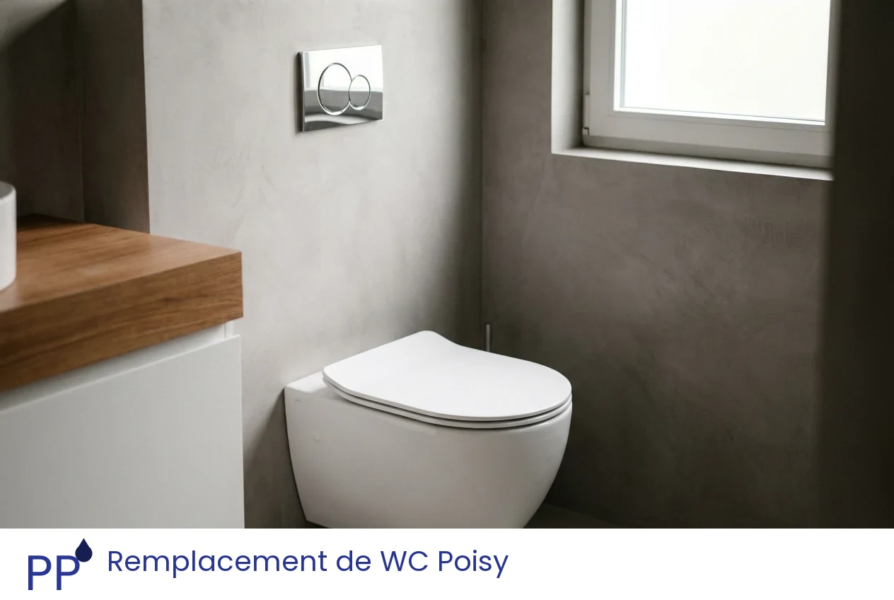 Remplacement de WC à Poisy